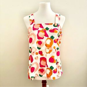 Emily McCarthy Julia Tank Spotted Pink Cheeta Size Medium NWT
